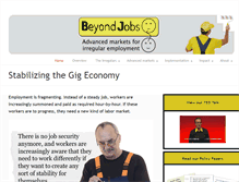 Tablet Screenshot of beyondjobs.com